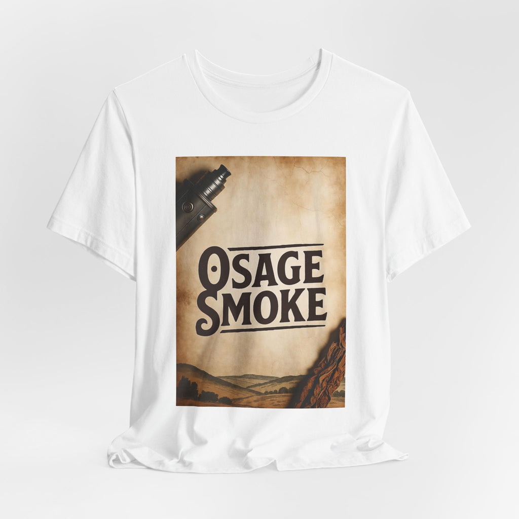 Osage Smoke Vintage Graphic Tee — Retro Western Smokehouse Design