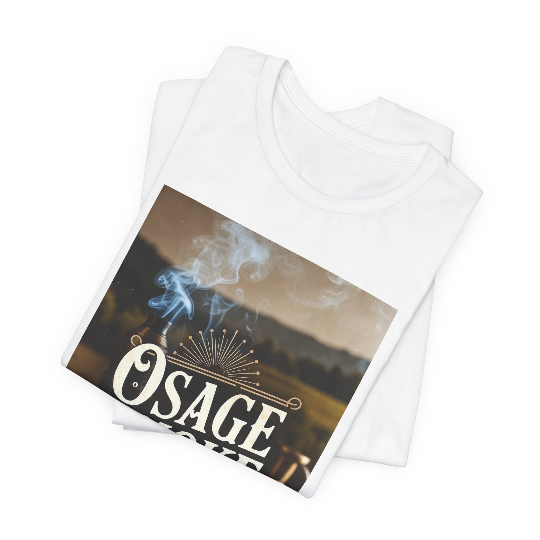 Osage Smoke Graphic Tee – Vintage Tobacco Design