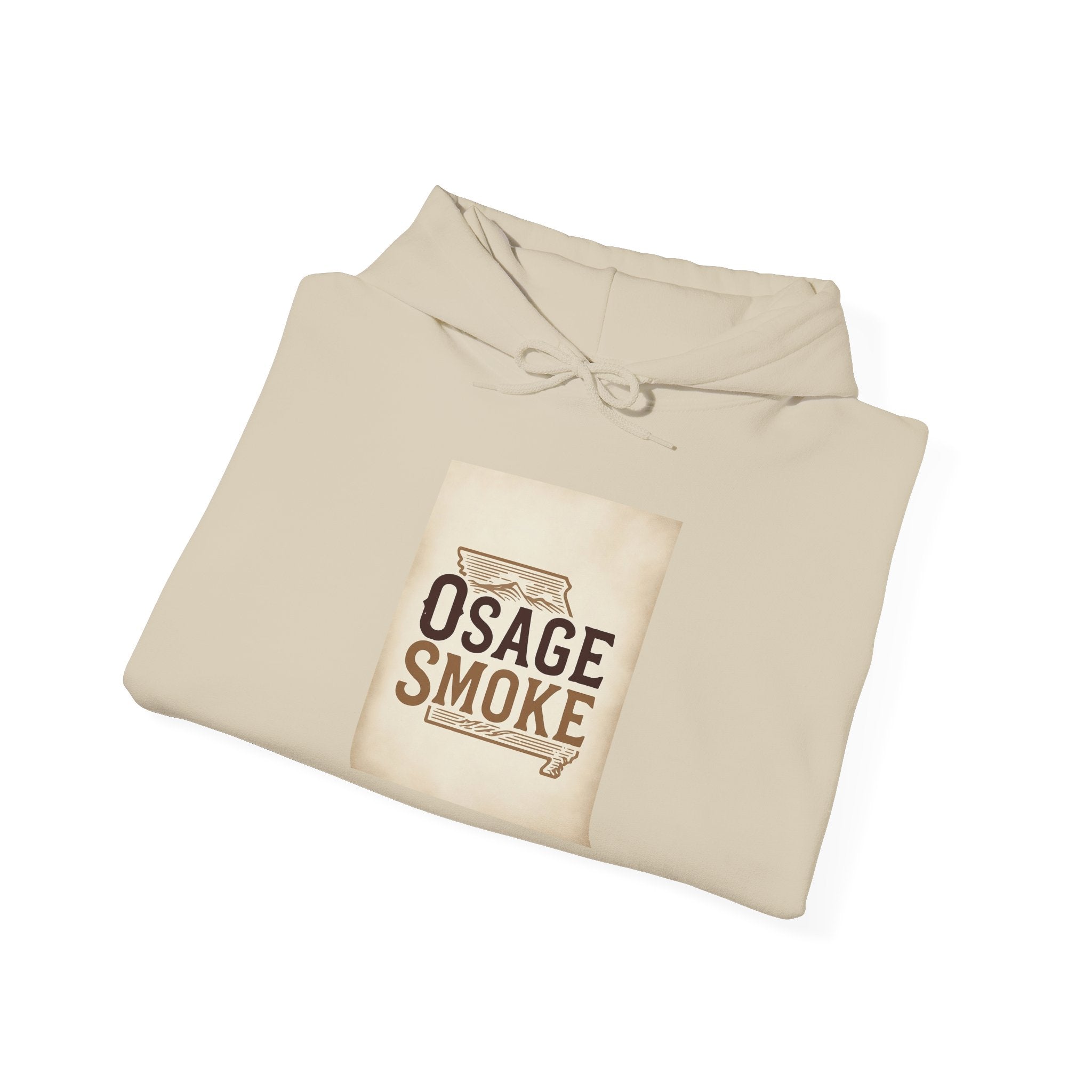 Hoodie - Vintage "Osage Smoke" Retro Tobacco Logo Pullover