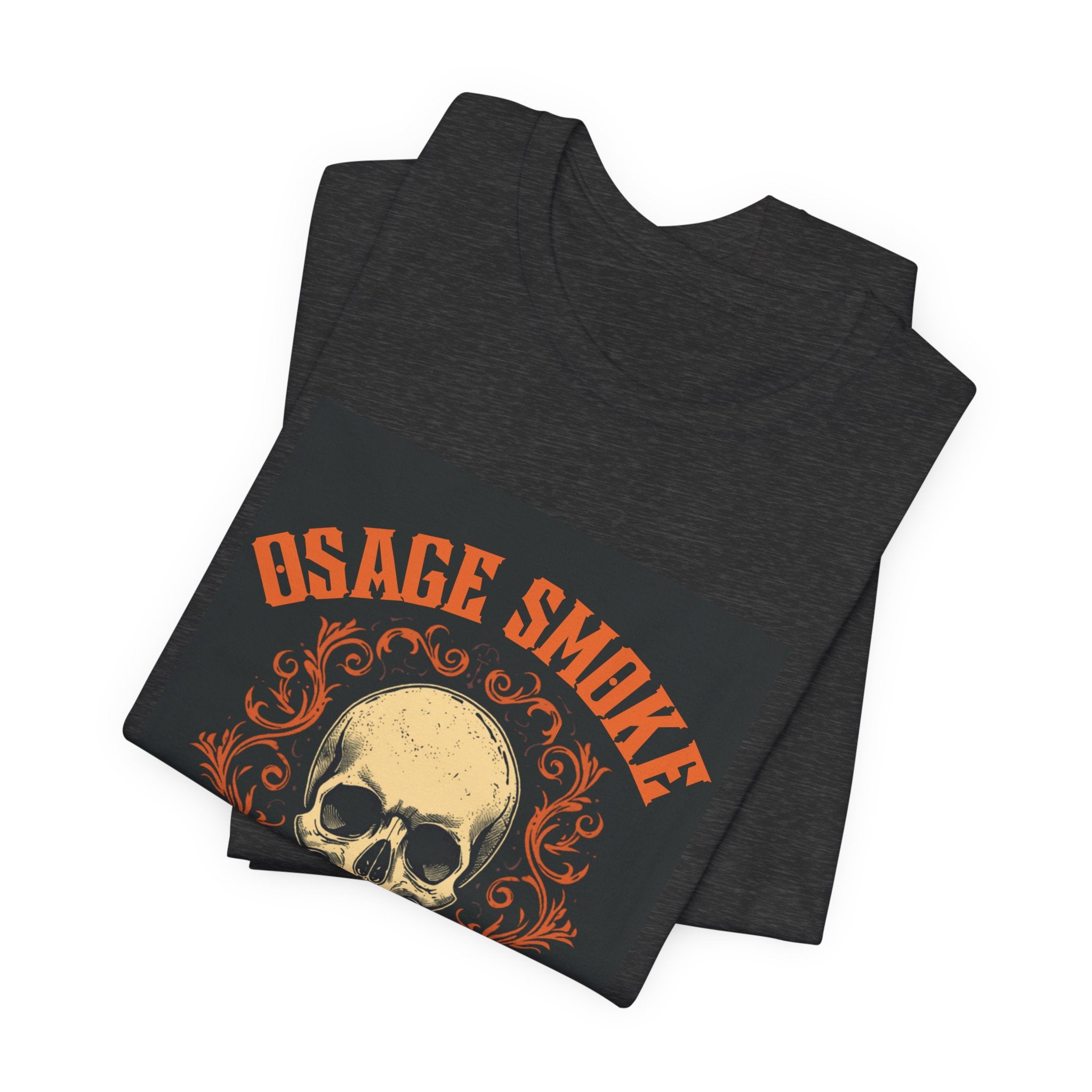 Osage Smoke Skull T-Shirt — Central Missouri Vintage Motorcycle Tee