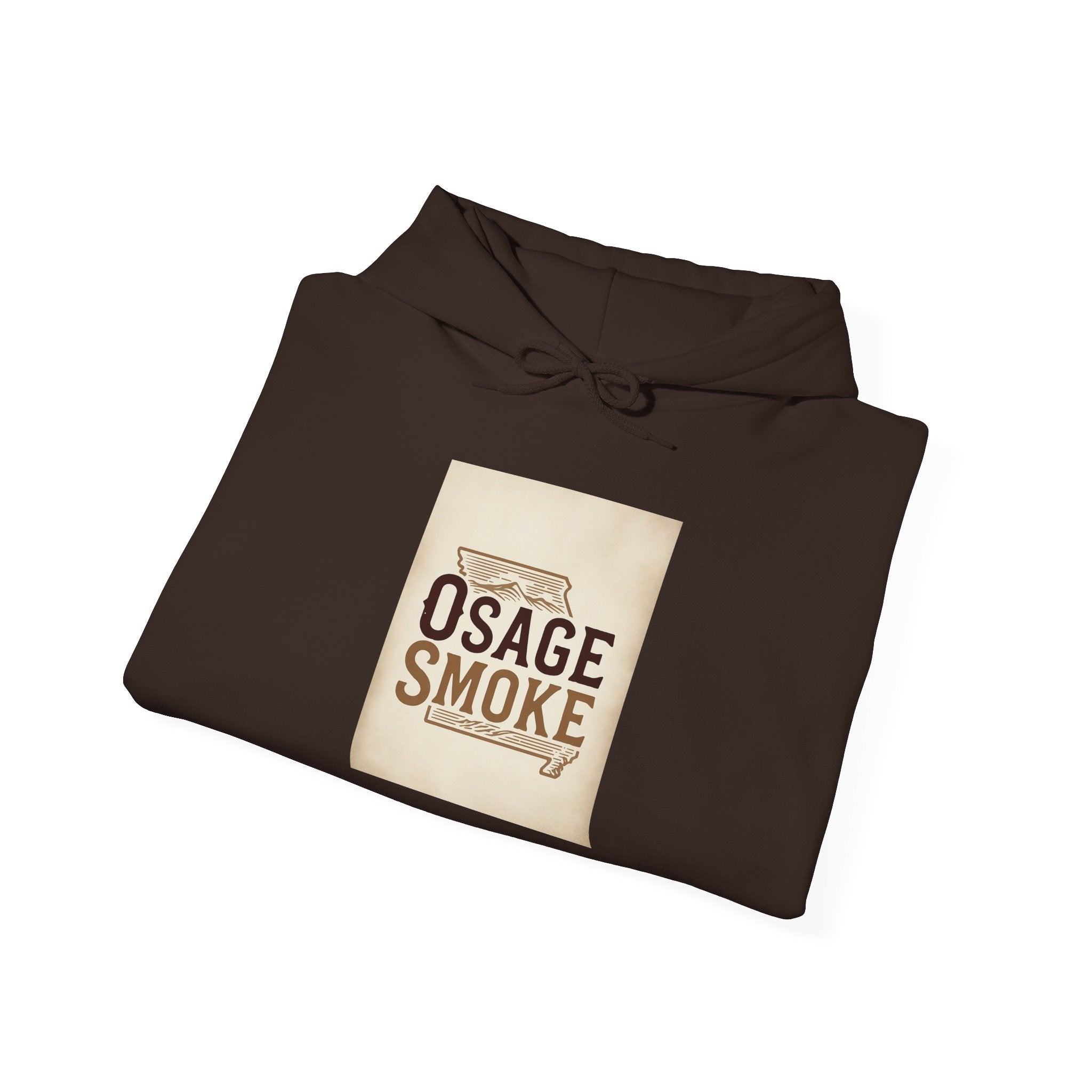 Hoodie - Vintage "Osage Smoke" Retro Tobacco Logo Pullover
