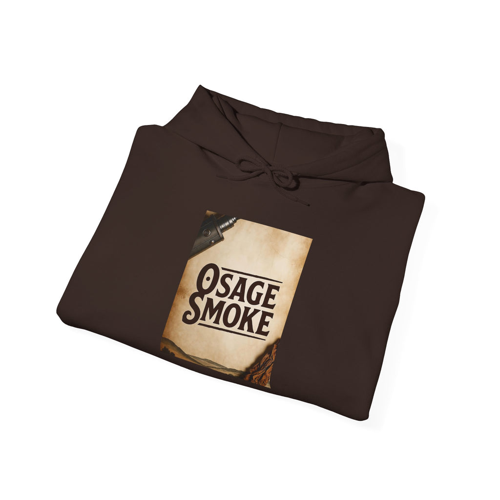 Hoodie — Vintage 'Osage Smoke' Retro Band Logo Pullover