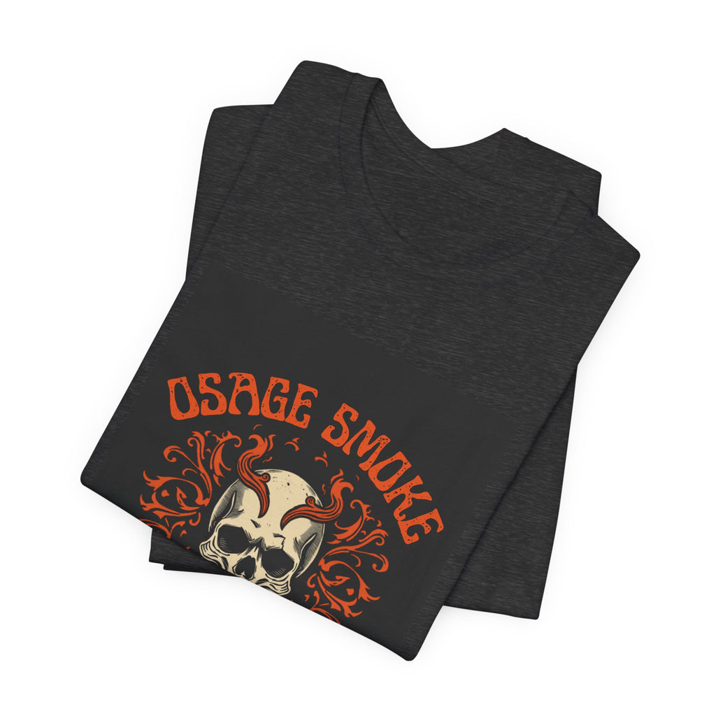 Skull & Flames Tee — "Osage Smoke" Central Missouri Graphic T-Shirt
