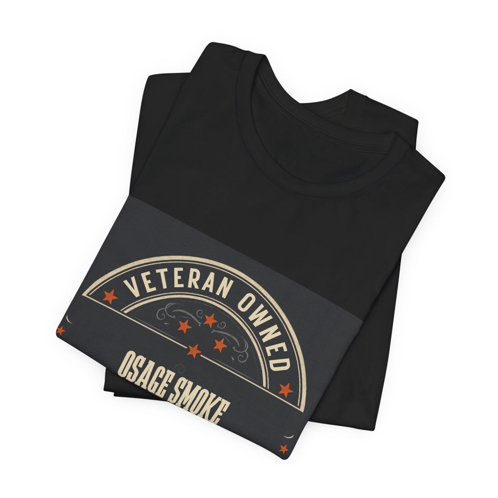 Veteran-Owned Osage Smoke T-Shirt — Central Missouri Emblem Tee