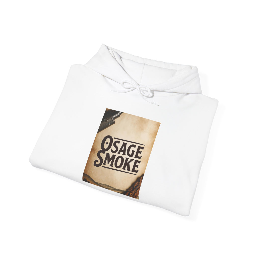 Hoodie — Vintage 'Osage Smoke' Retro Band Logo Pullover