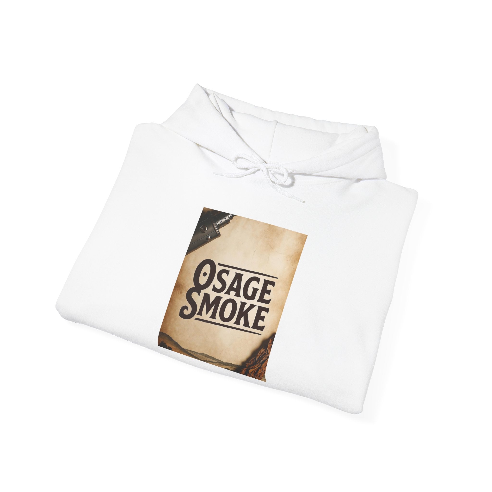 Hoodie — Vintage 'Osage Smoke' Retro Band Logo Pullover