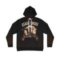 Osage Smoke Ghost Rider Hoodie — Skeletal Horseman Western All-Over Print Pullover