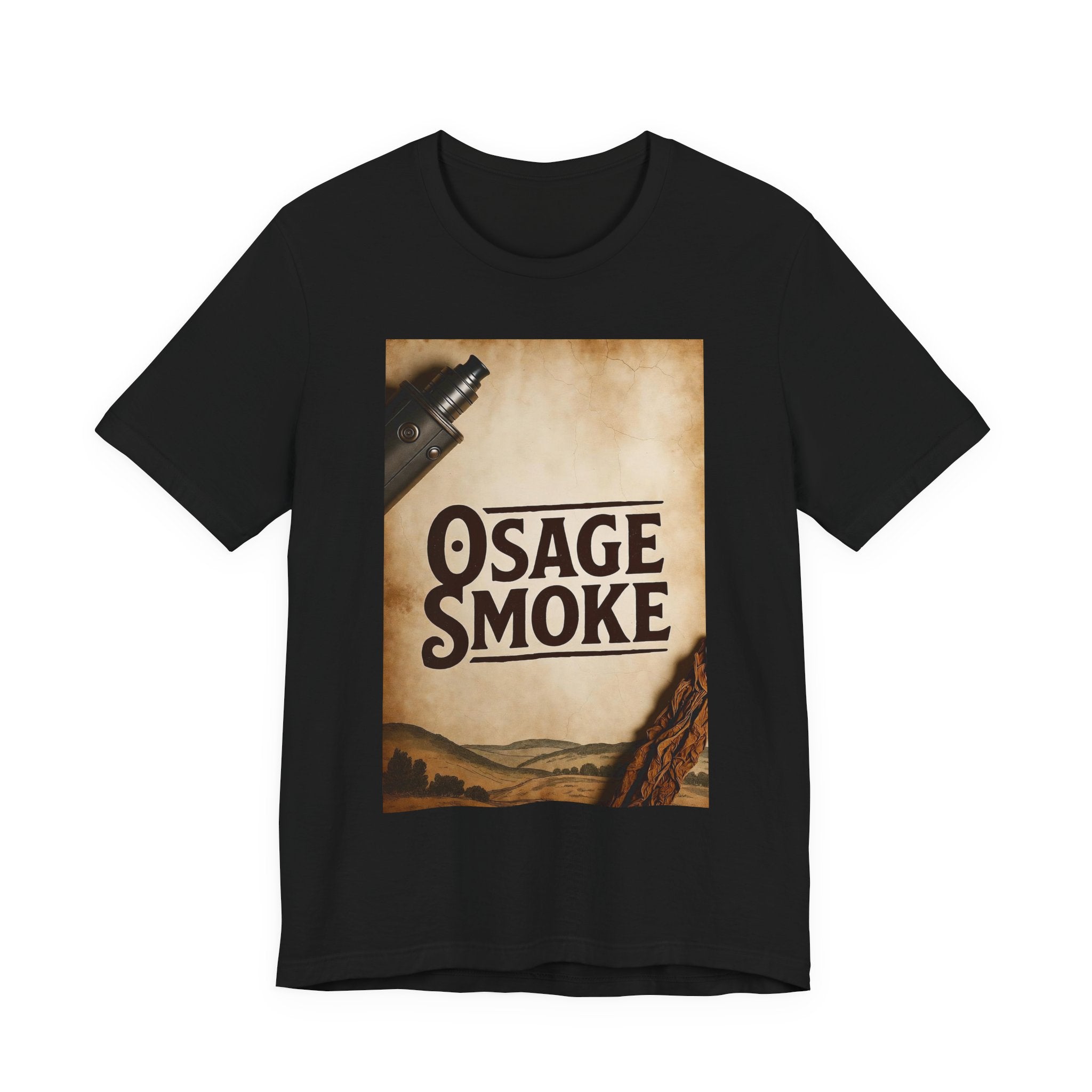 Osage Smoke Vintage Graphic Tee — Retro Western Smokehouse Design