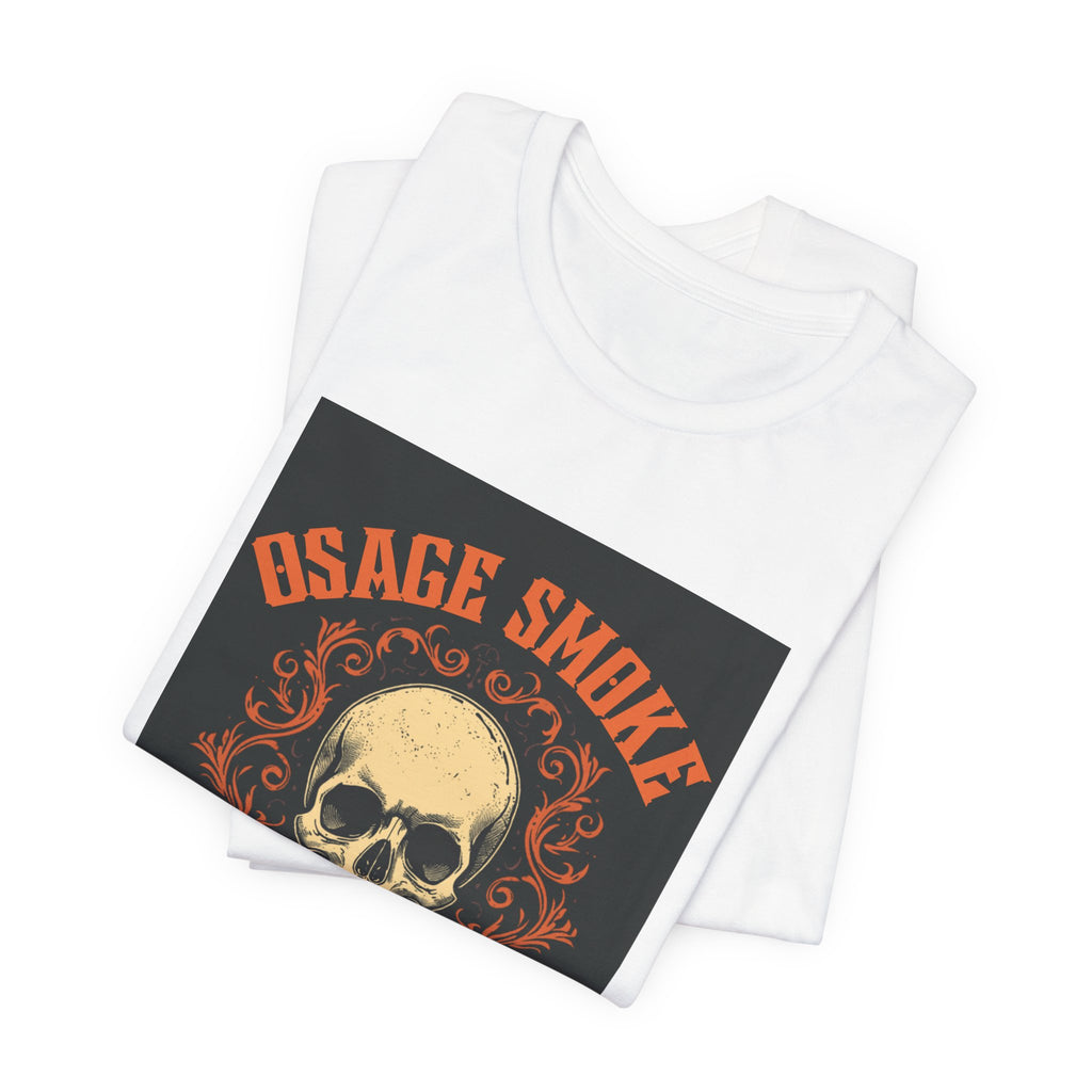 Osage Smoke Skull T-Shirt — Central Missouri Vintage Motorcycle Tee