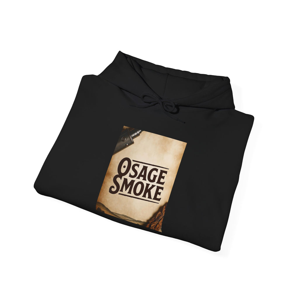 Hoodie — Vintage 'Osage Smoke' Retro Band Logo Pullover