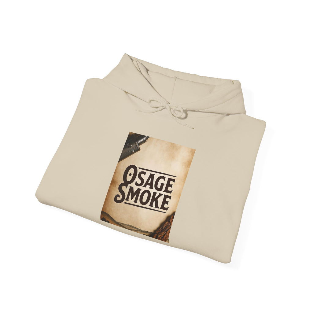 Hoodie — Vintage 'Osage Smoke' Retro Band Logo Pullover