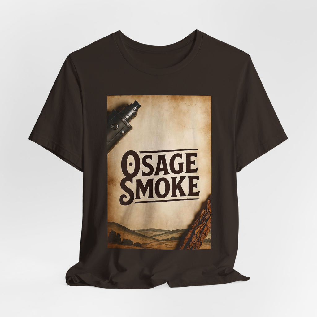 Osage Smoke Vintage Graphic Tee — Retro Western Smokehouse Design
