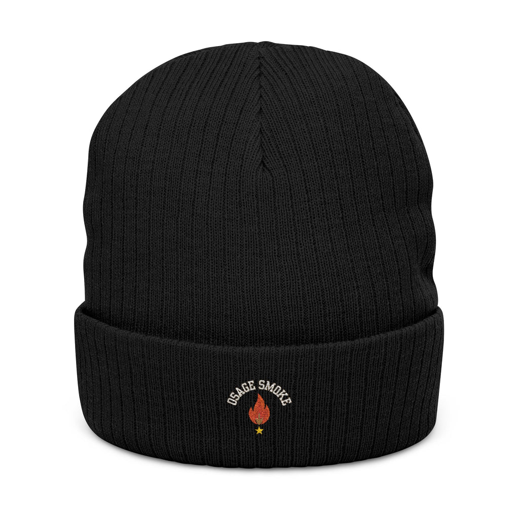 Osage Smoke Ember Flame Embroidered Beanie – Central Missouri