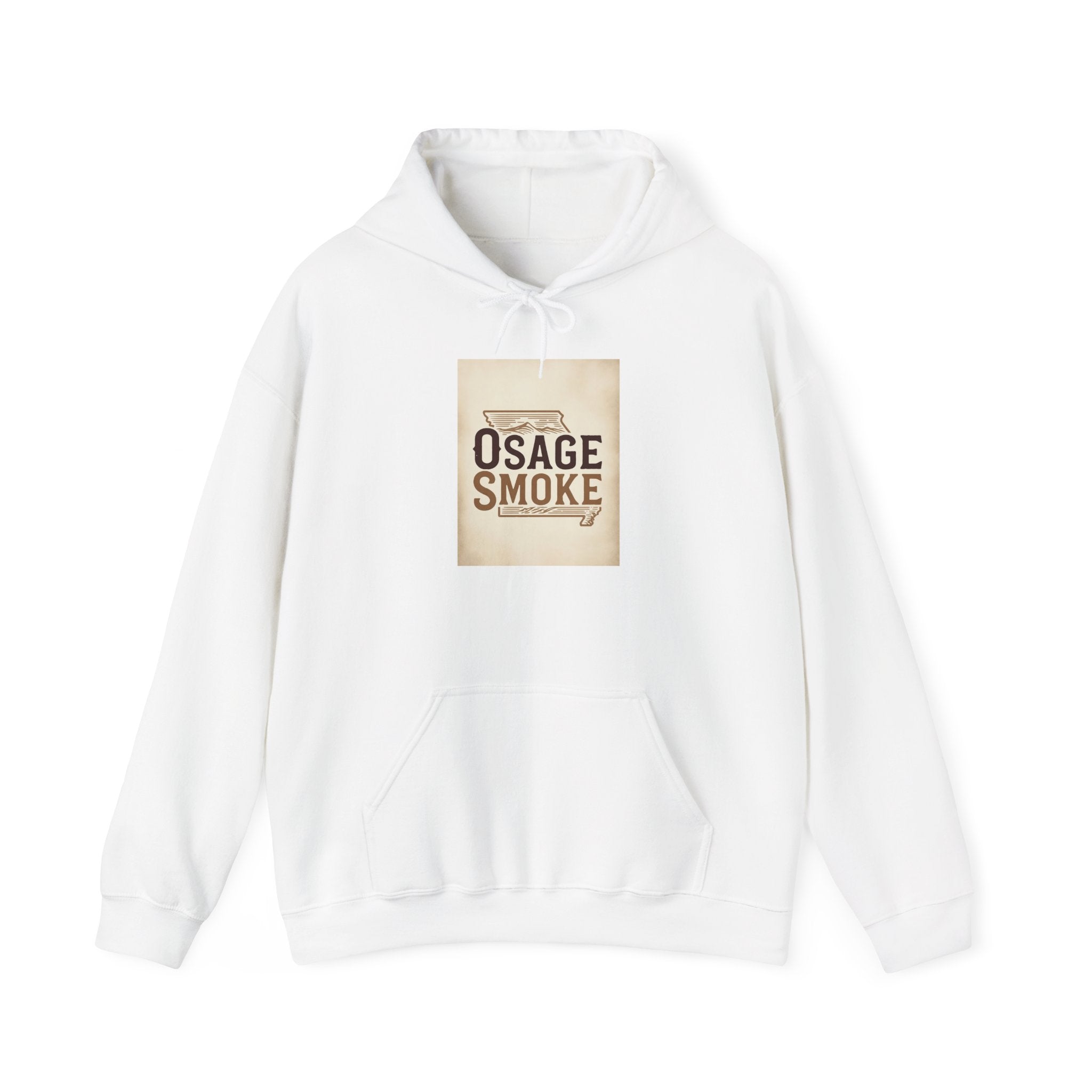 Hoodie - Vintage "Osage Smoke" Retro Tobacco Logo Pullover