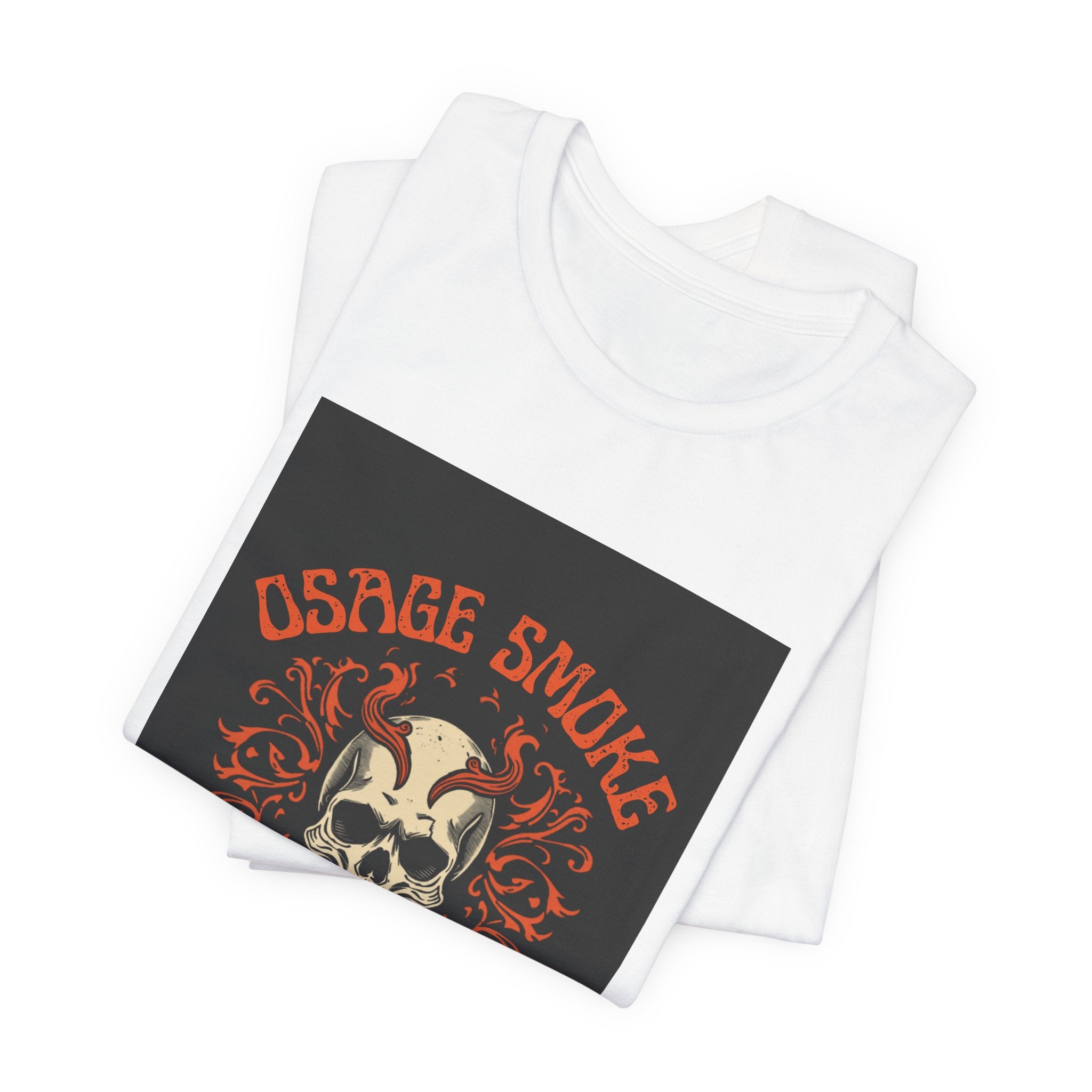 Skull & Flames Tee — "Osage Smoke" Central Missouri Graphic T-Shirt