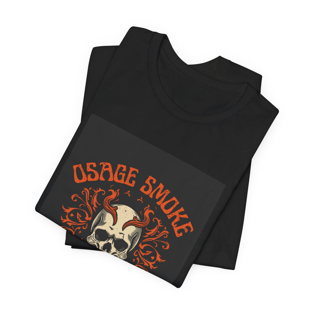 Skull & Flames Tee — "Osage Smoke" Central Missouri Graphic T-Shirt