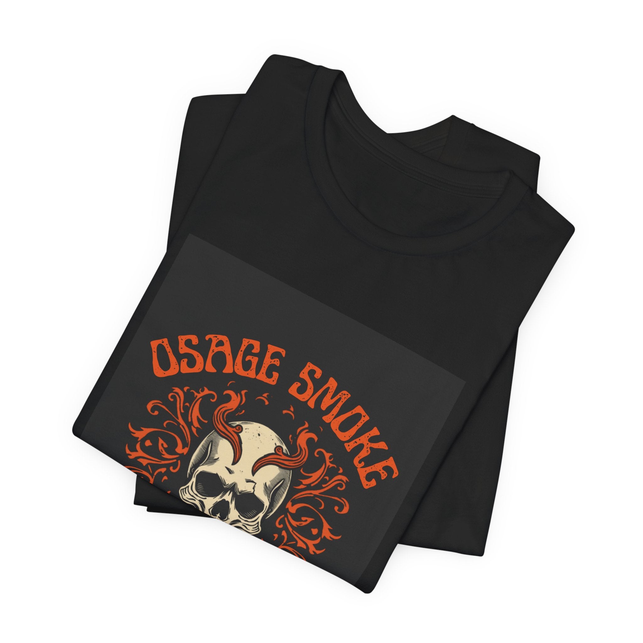 Skull & Flames Tee — "Osage Smoke" Central Missouri Graphic T-Shirt