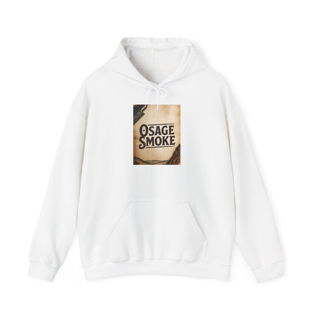 Hoodie — Vintage 'Osage Smoke' Retro Band Logo Pullover