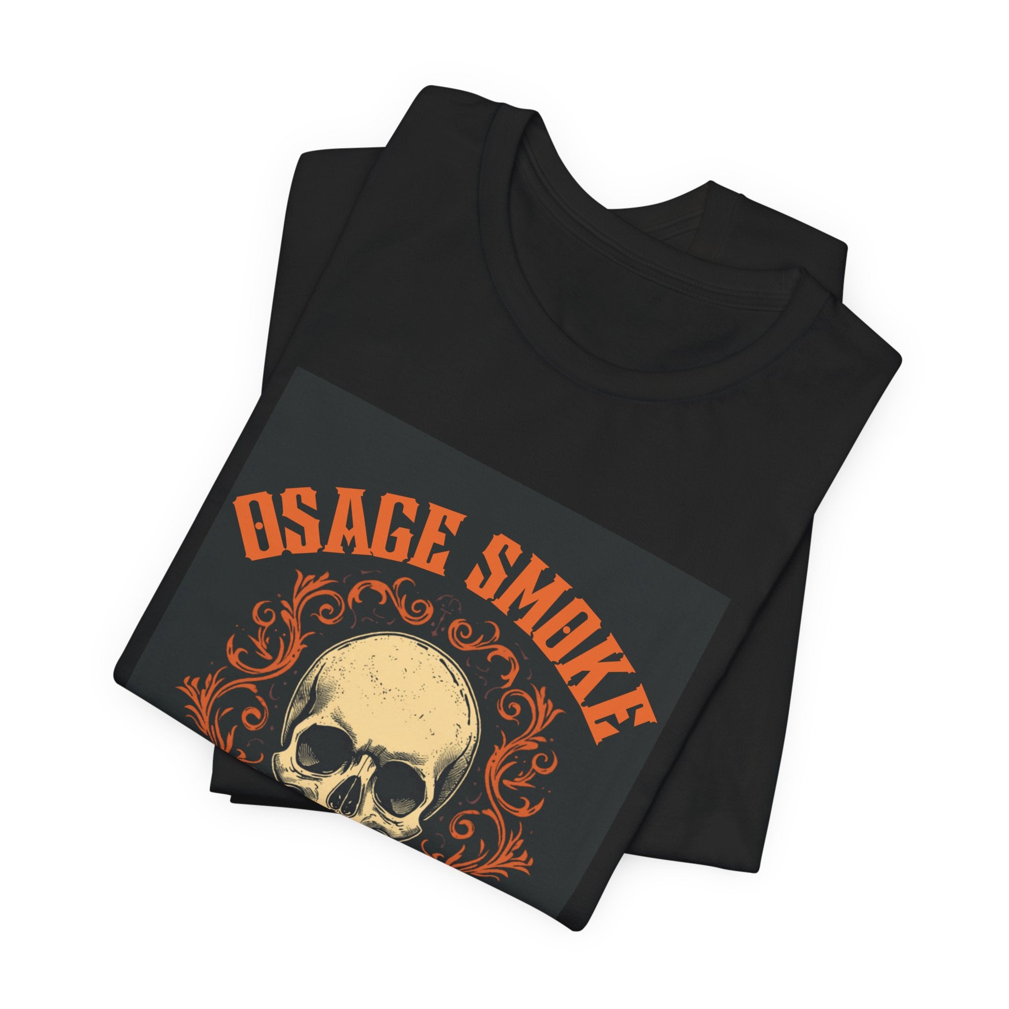 Osage Smoke Skull T-Shirt — Central Missouri Vintage Motorcycle Tee