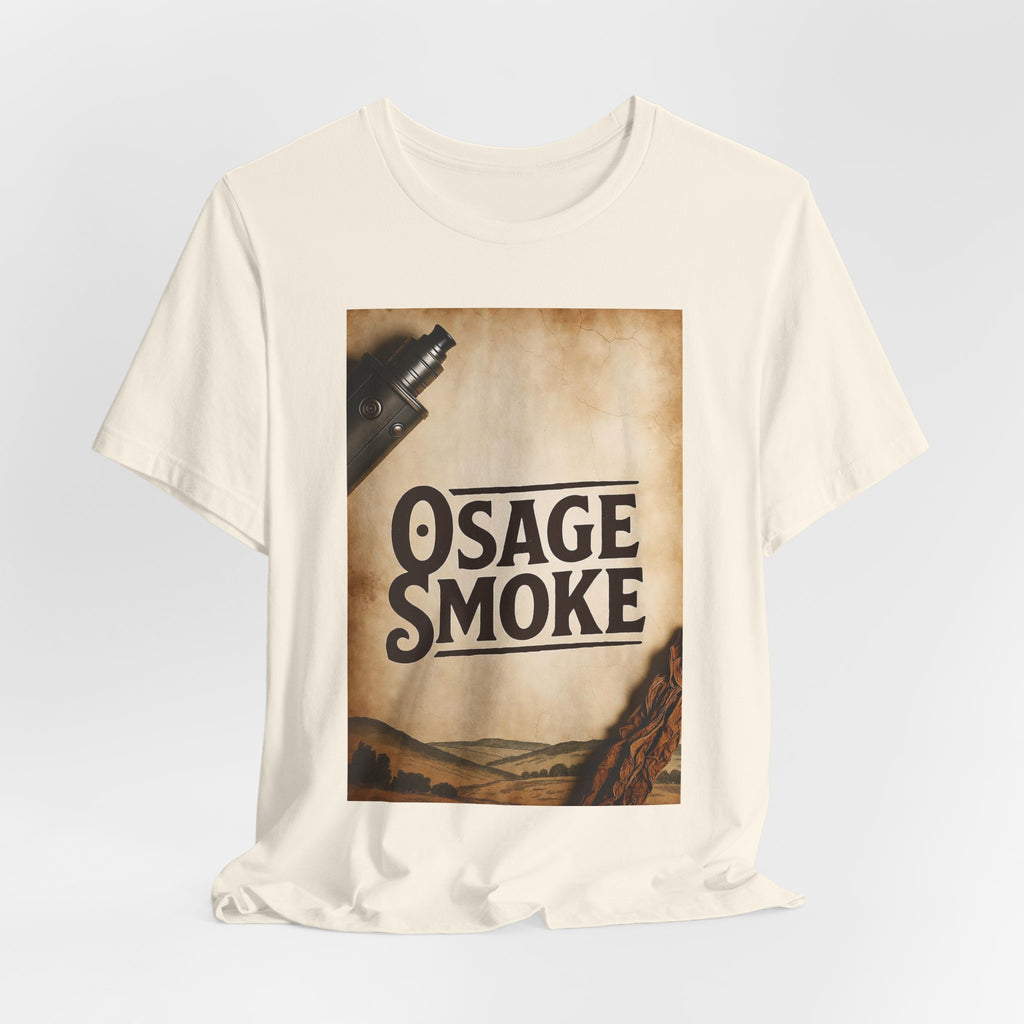 Osage Smoke Vintage Graphic Tee — Retro Western Smokehouse Design