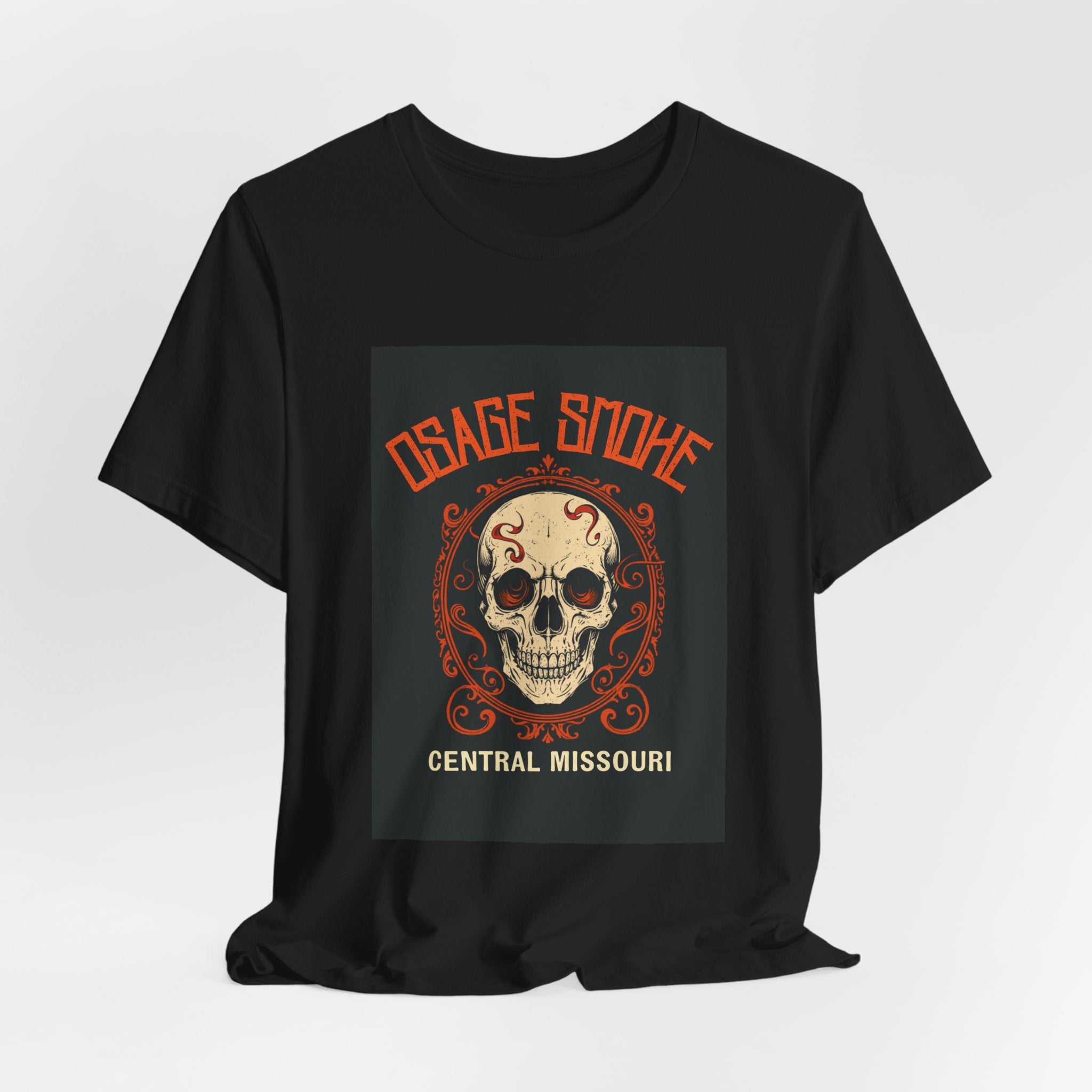 Osage Smoke Central Missouri Skull Tee