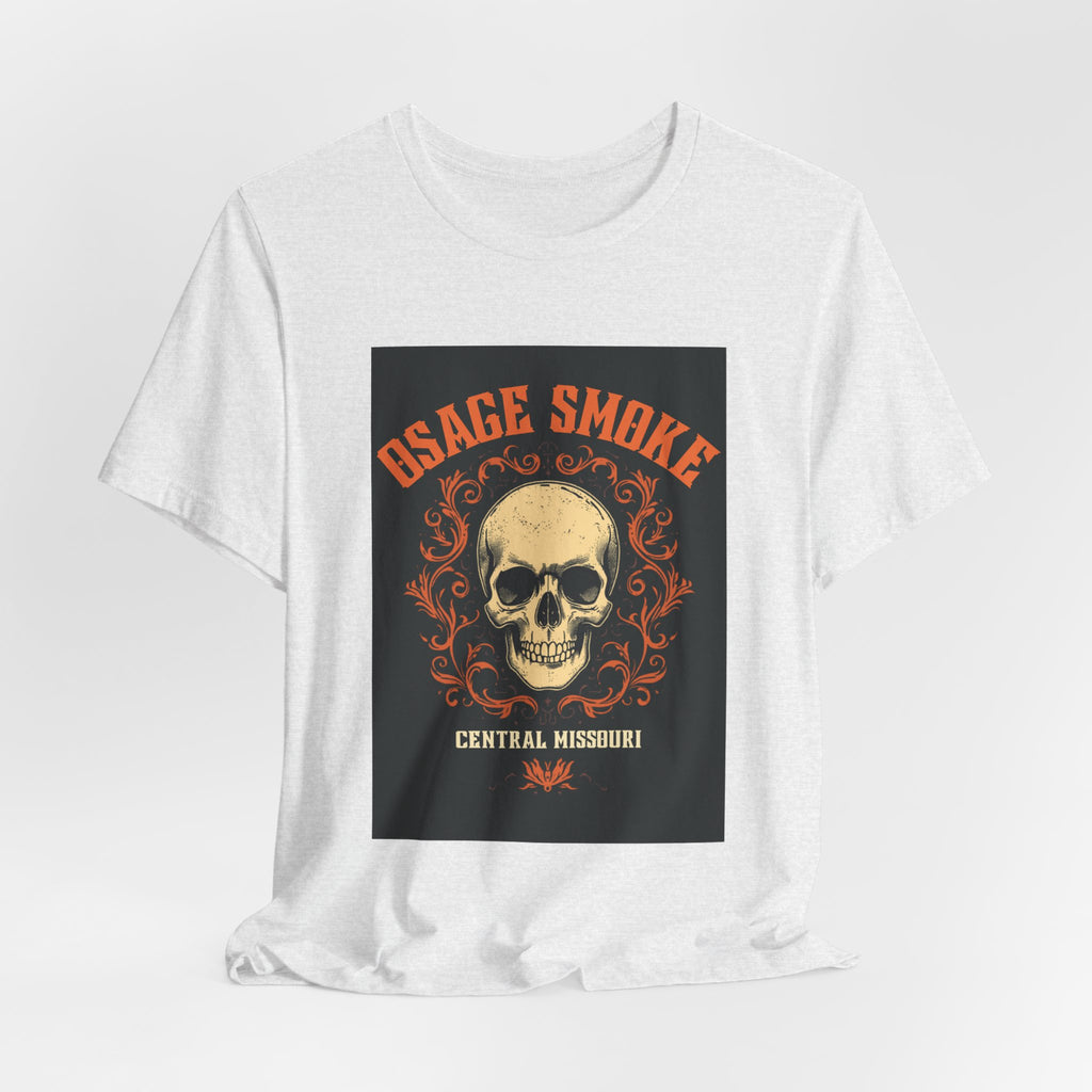 Osage Smoke Skull T-Shirt — Central Missouri Vintage Motorcycle Tee