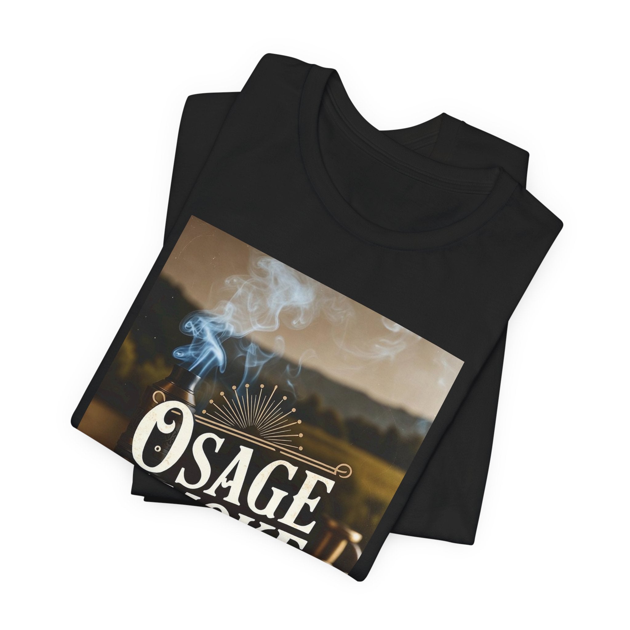Osage Smoke Graphic Tee – Vintage Tobacco Design